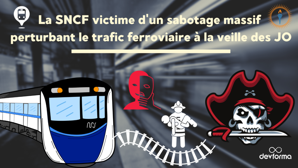 La SNCF victime d'un sabotage massif perturbant le trafic ferroviaire à la veille des JO