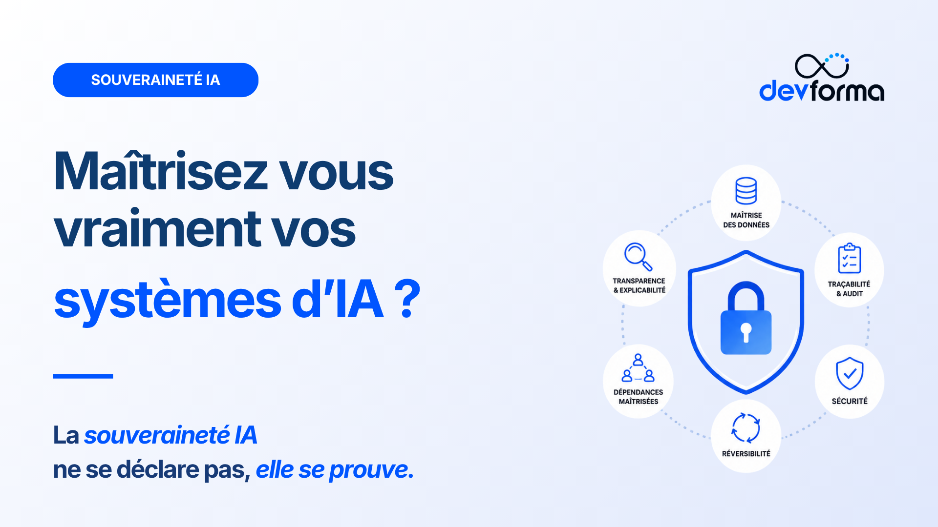 Souveraineté IA, auditabilité, dépendance fournisseur, traçabilité et réversibilité des systèmes d’intelligence artificielle